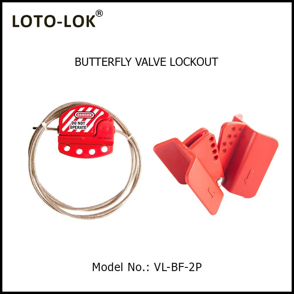 Butterfly Valve Cable Lockout Device