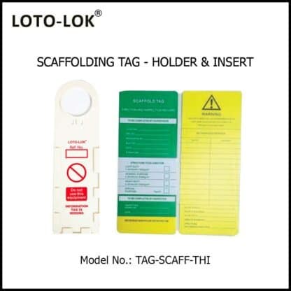 SCAFFOLDING TAG HOLDER & INSERT