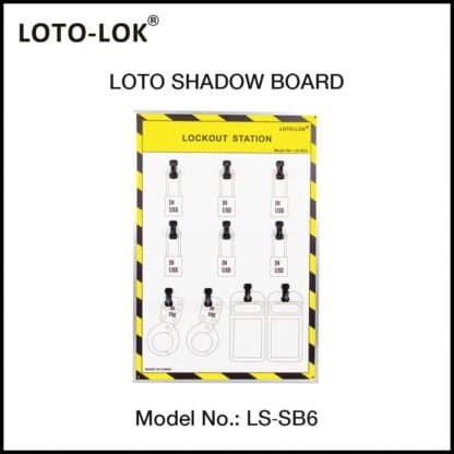 LOTO SHADOW BOARD, 6 / 12 / 24 / 36 / 50 / 100 PADLOCKS, (Empty Board)