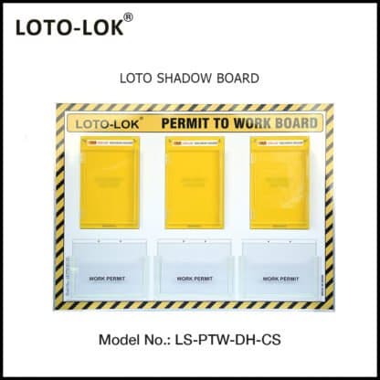 LOTO SHADOW BOARD, PERMIT TO WORK BOARD (With Contents)