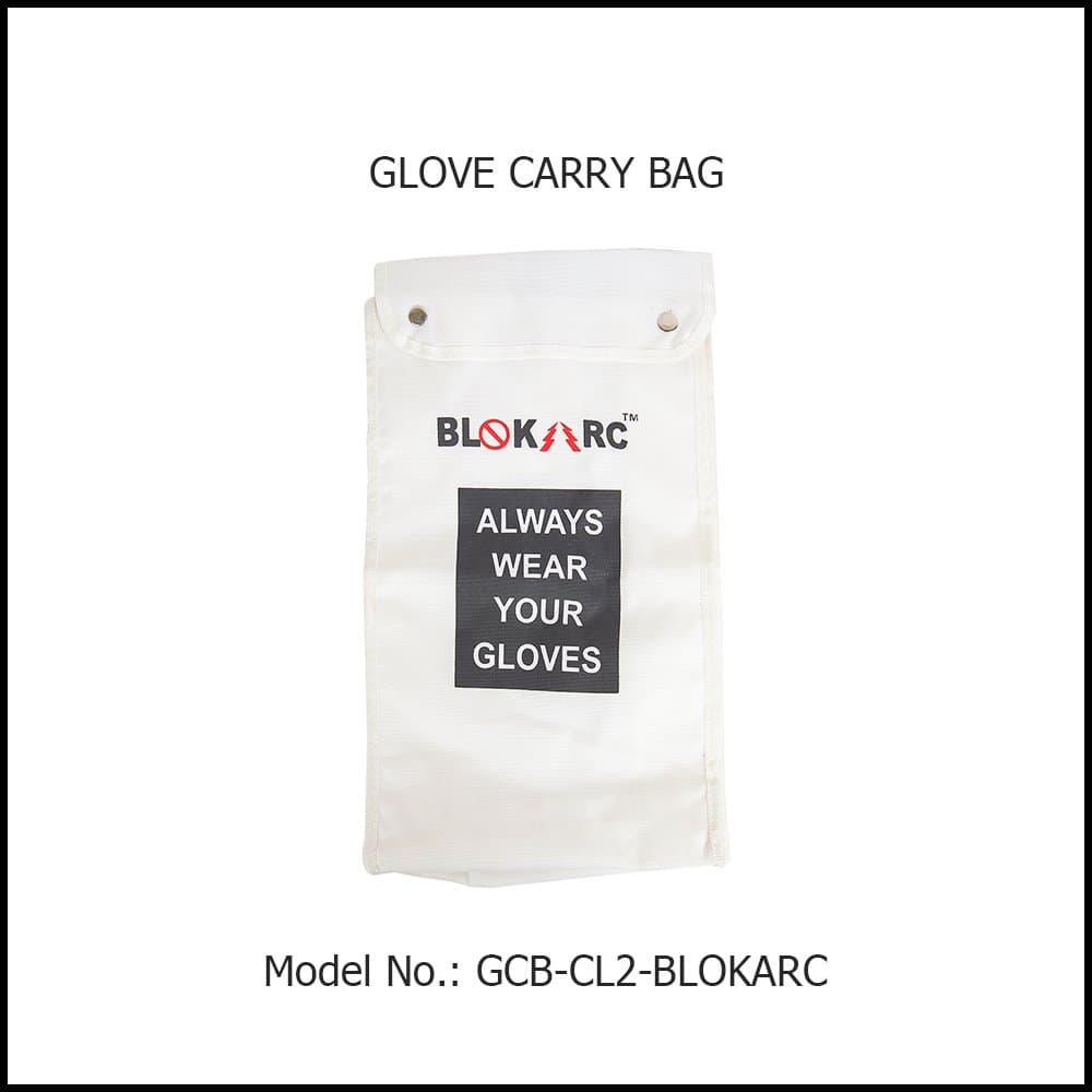 WHITE_COLOR_GLOVES_CARRY_BAG_FOR_INSULATED_GLOVES_CLASS2_GCB-CL2-BLOKARC™